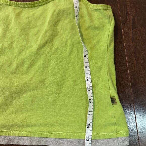 L GREEN TANK with grey detail at bottom - Picture 5 of 5